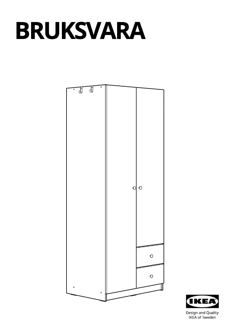 Imagen de la primera página del manual del dispositivo BRUKSVARA 005.560.56