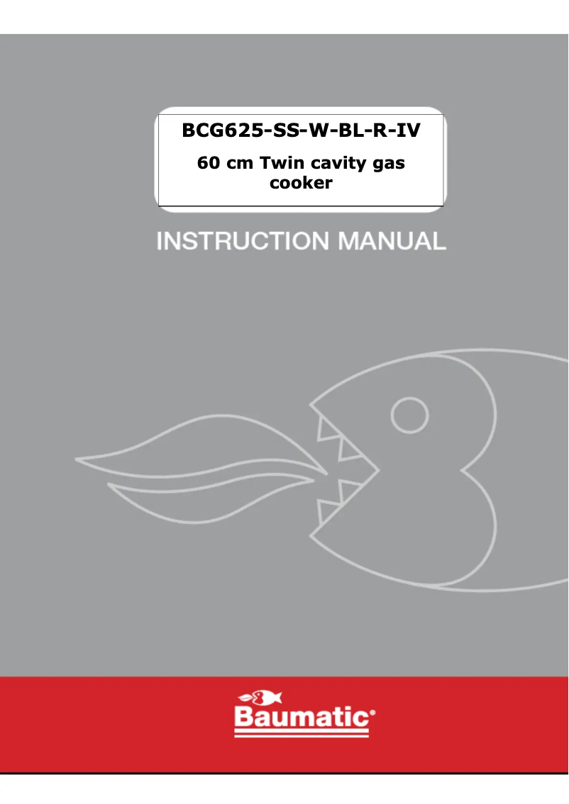 Imagen de la primera página del manual del dispositivo BCG625BL