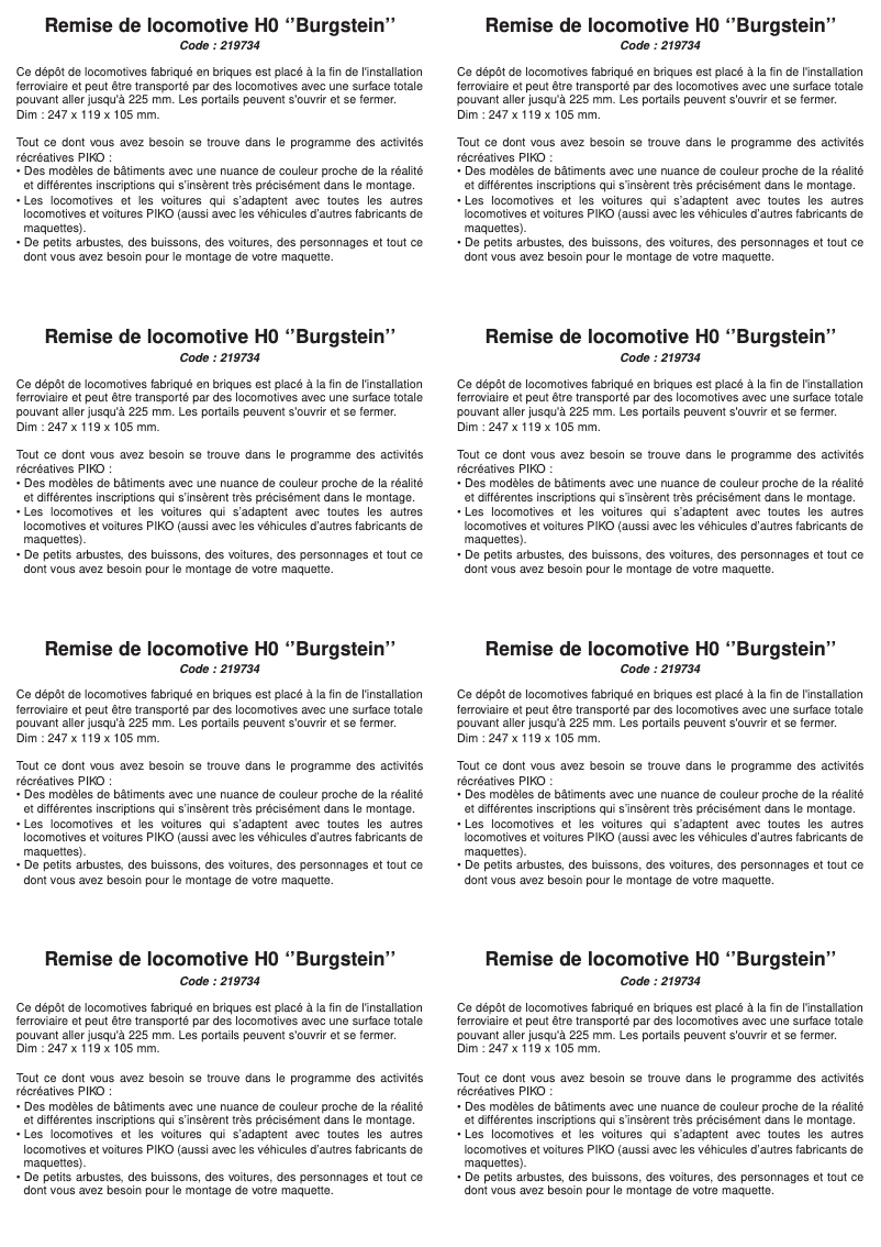 Página 1 del manual Manual de usuario Piko 61823