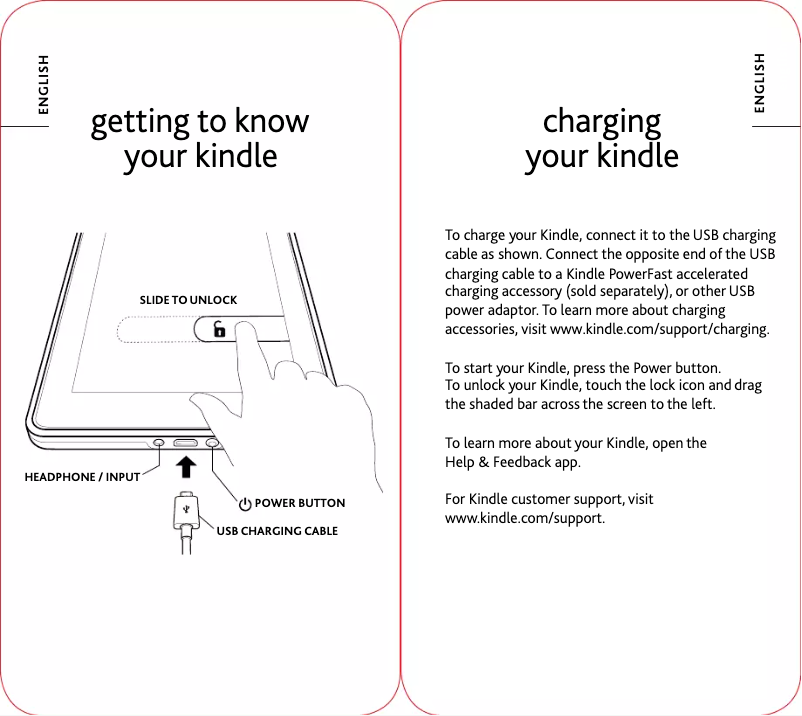 Imagen de la primera página del manual del dispositivo Kindle Fire 8GB