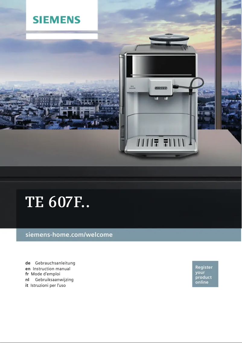 Imagen de la primera página del manual del dispositivo TE607F03DE