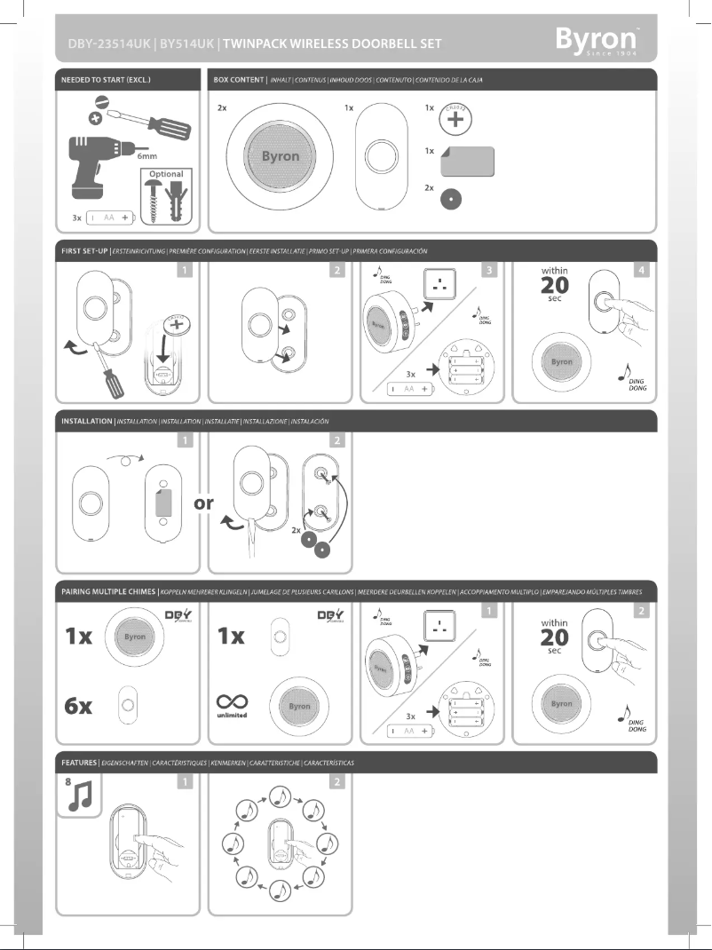 Imagen de la primera página del manual del dispositivo DBY-23514UK