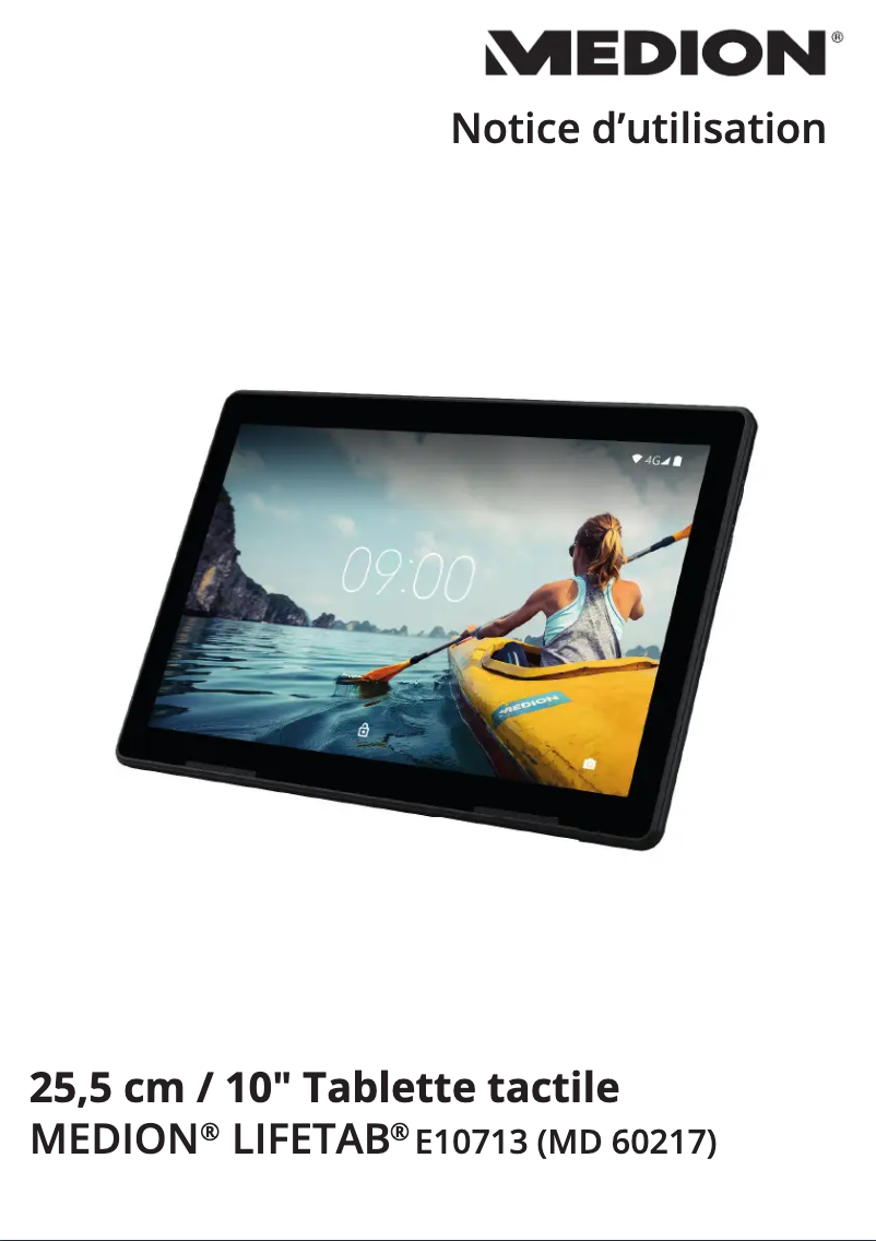 Imagen de la primera página del manual del dispositivo LIFETAB E10713 (MD 60217)