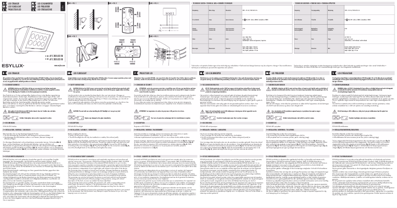Imagen de la primera página del manual del dispositivo AF S 300 LED 3K