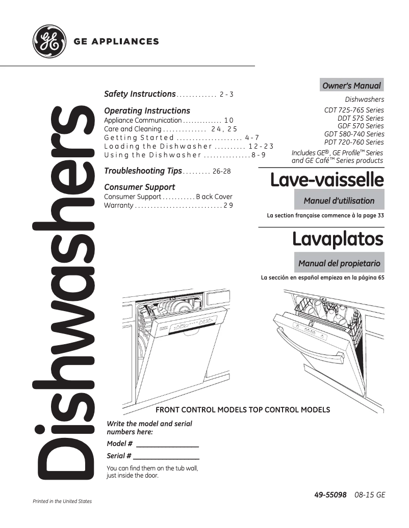 Imagen de la primera página del manual del dispositivo Profile PDT760SIFII