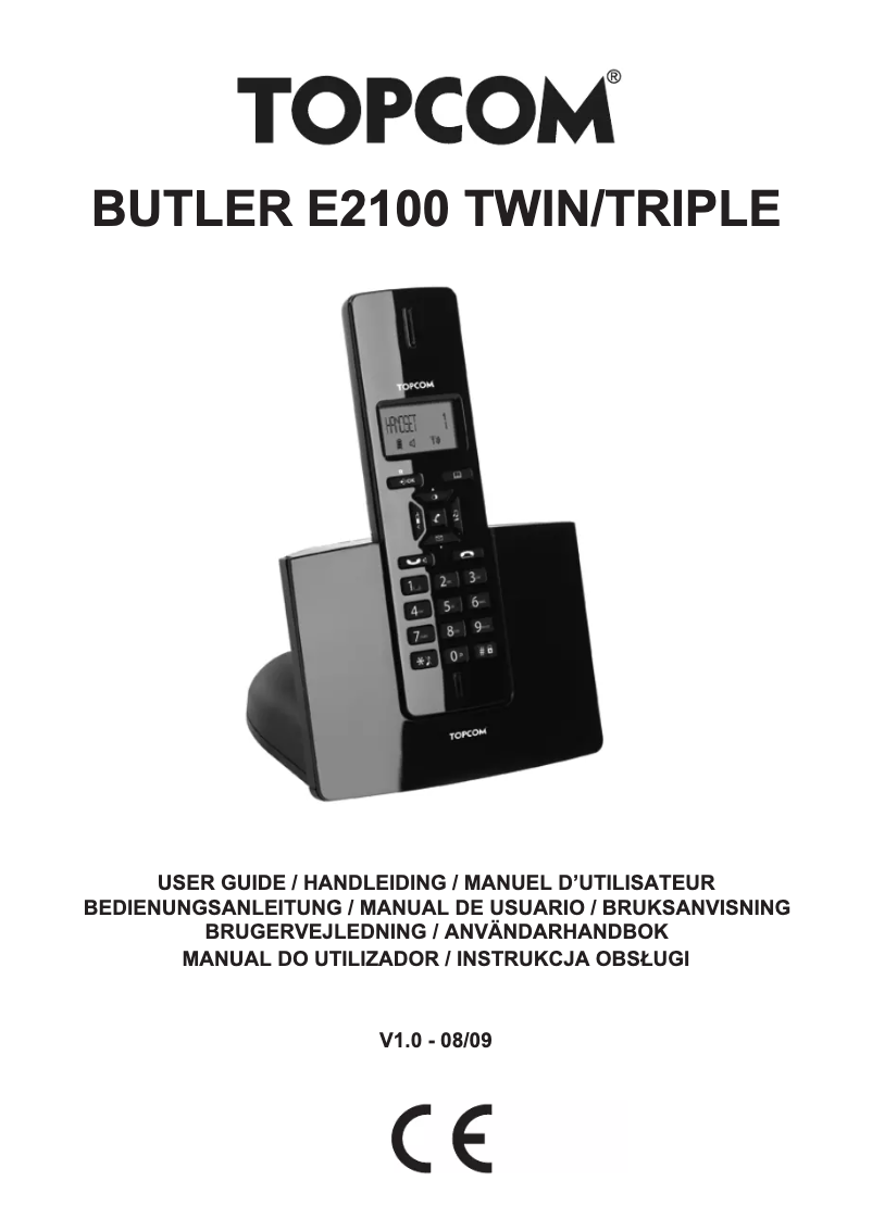 Página 1 del manual Manual de usuario Topcom Butler E2100
