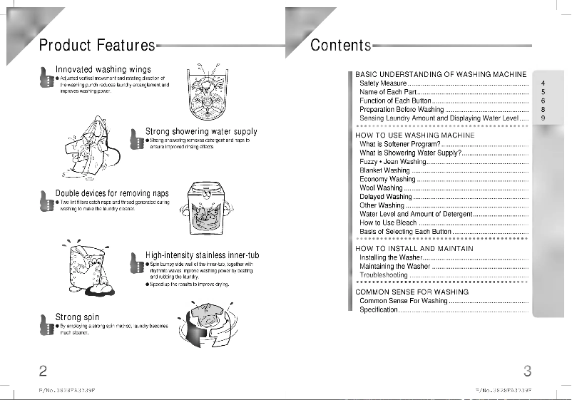 Página nº 1 - Manual de usuario LG WF-1857TB
