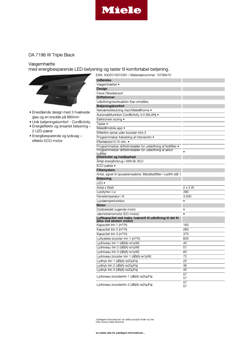 Imagen de la primera página del manual del dispositivo DA 7198 W Triple Black