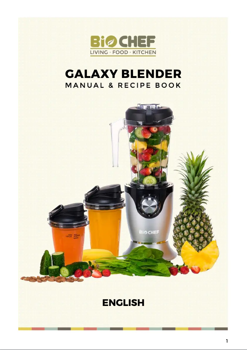 Página nº 1 - Manual de usuario BioChef Galaxy