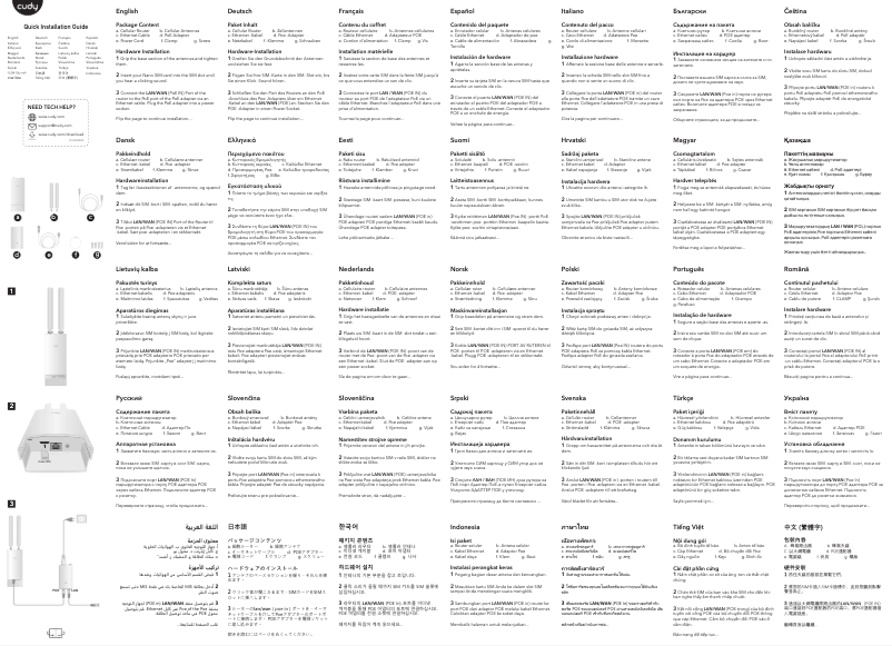 Imagen de la primera página del manual del dispositivo LT700 Outdoor