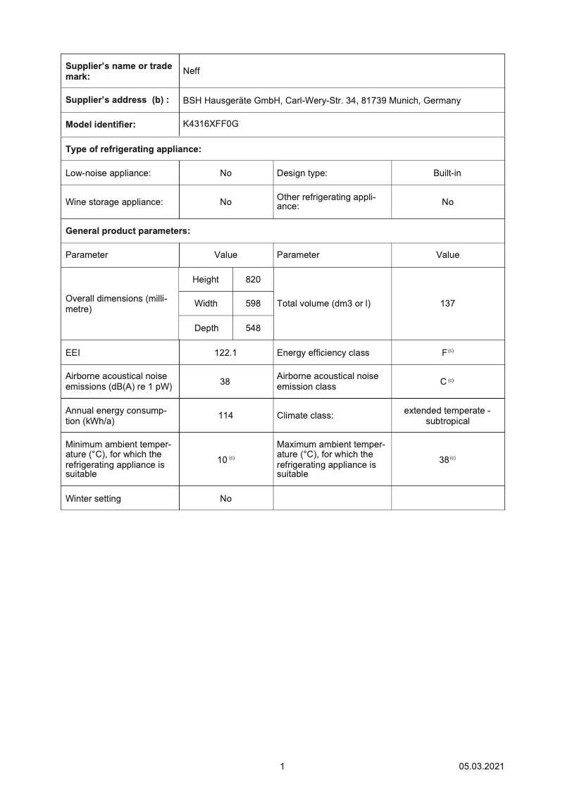 Imagen de la primera página del manual del dispositivo K4316XFF0G