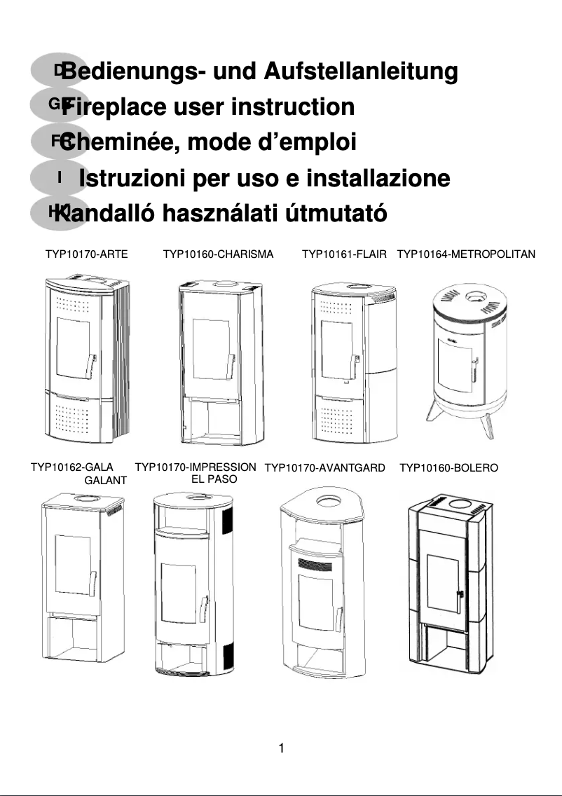 Página 1 del manual Manual de usuario Wamsler Avantgarde