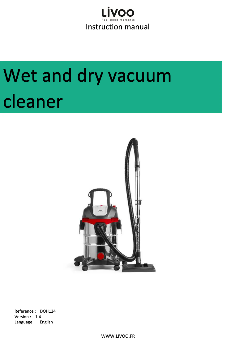 Página 1 del manual Manual de usuario Livoo DOH124