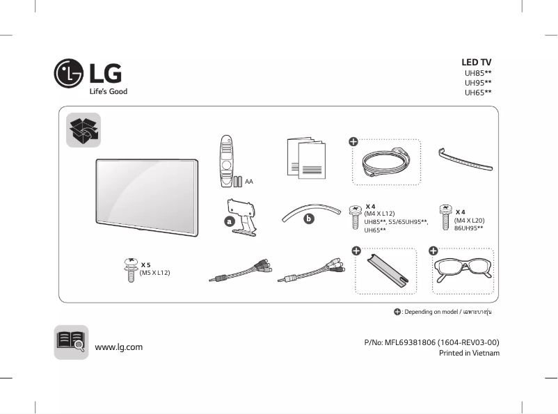 Página nº 1 - Manual de usuario LG 86UH955T