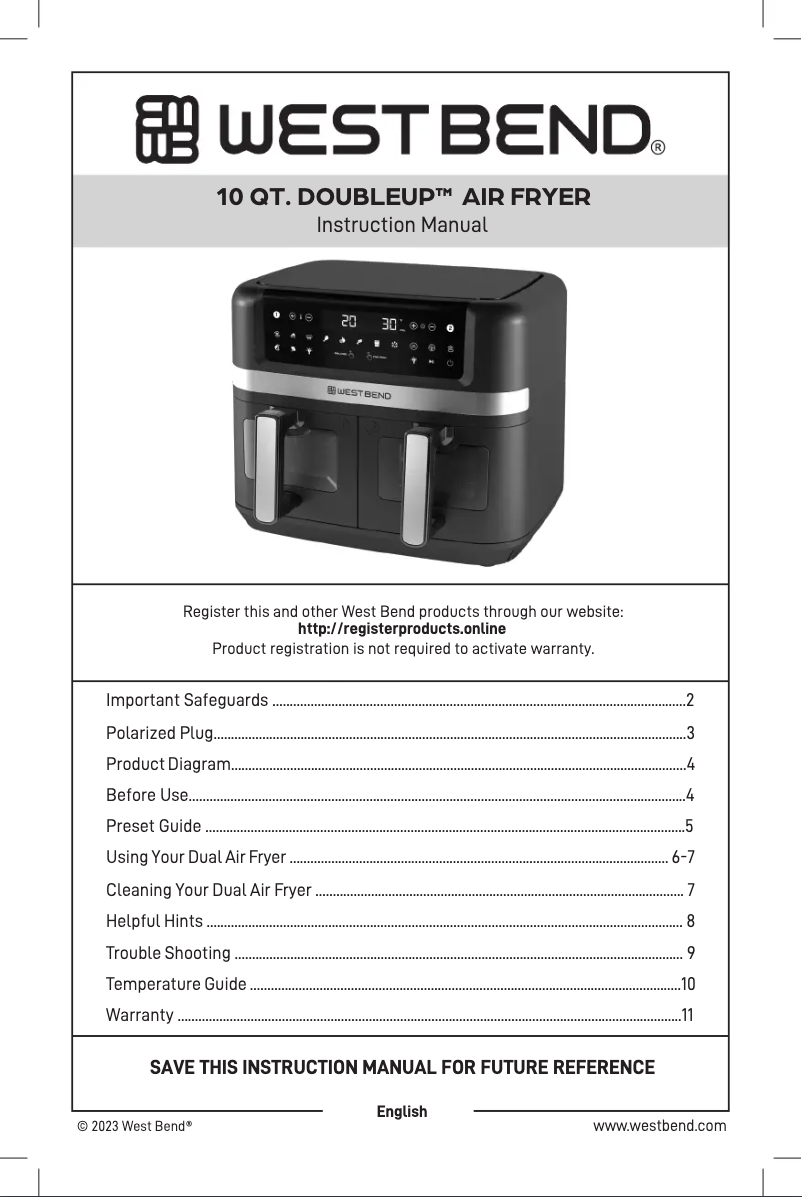 Imagen de la primera página del manual del dispositivo AFWB10BK13
