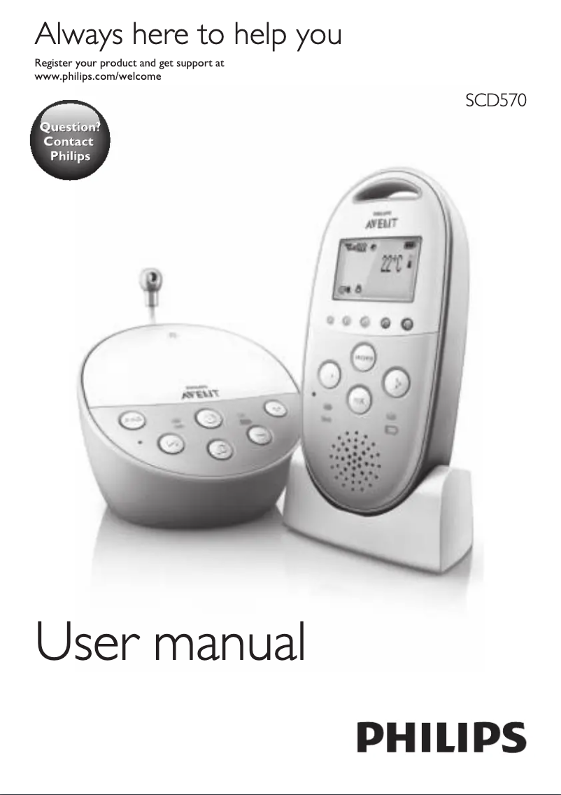 Página nº 1 - Manual de usuario Philips AVENT SCD570