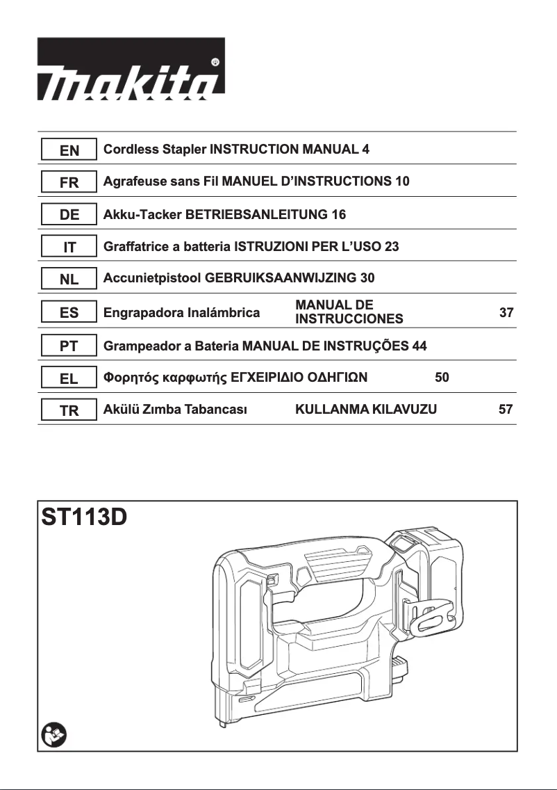 Imagen de la primera página del manual del dispositivo ST113D