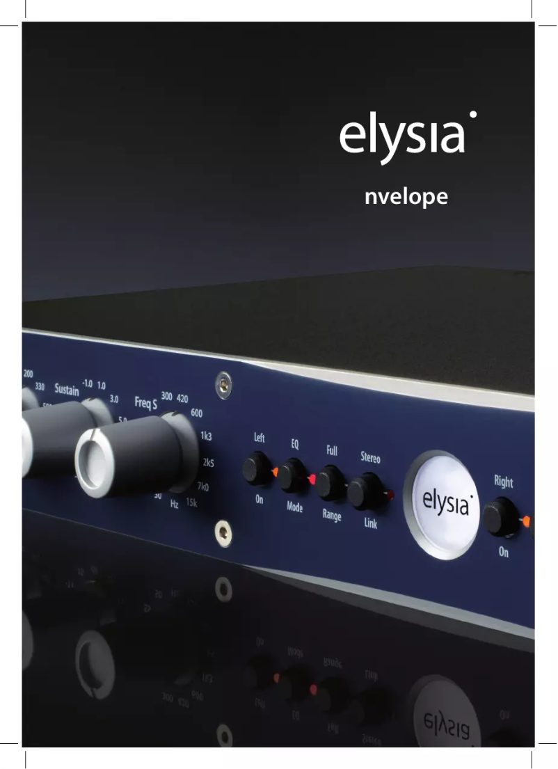 Página 1 del manual Manual de usuario Elysia nvelope