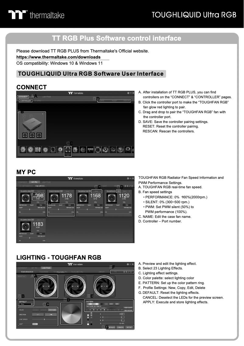 Página 1 del manual Manual de usuario Thermaltake TOUGHLIQUID Ultra 280