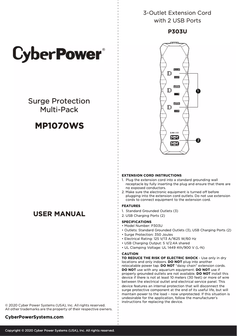 Imagen de la primera página del manual del dispositivo Essential MP1070WS