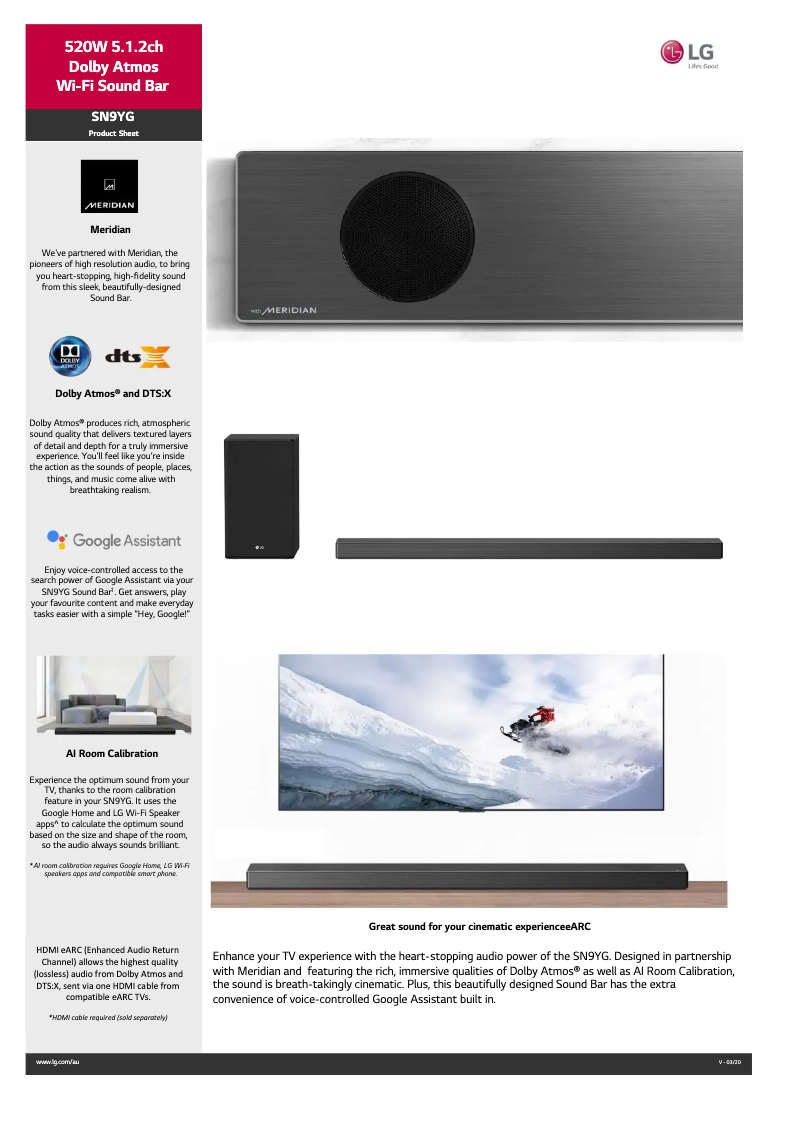 Imagen de la primera página del manual del dispositivo SN9YG