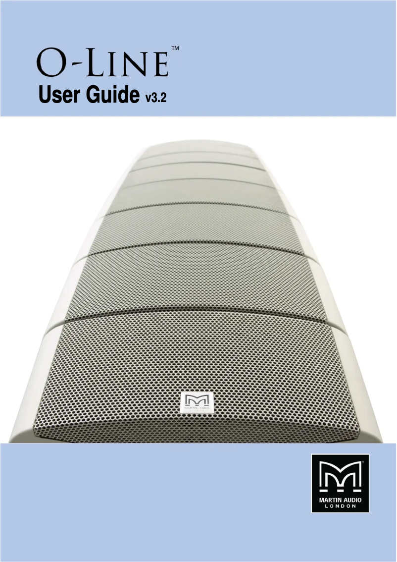 Página 1 del manual Manual de usuario Martin Audio O-Line