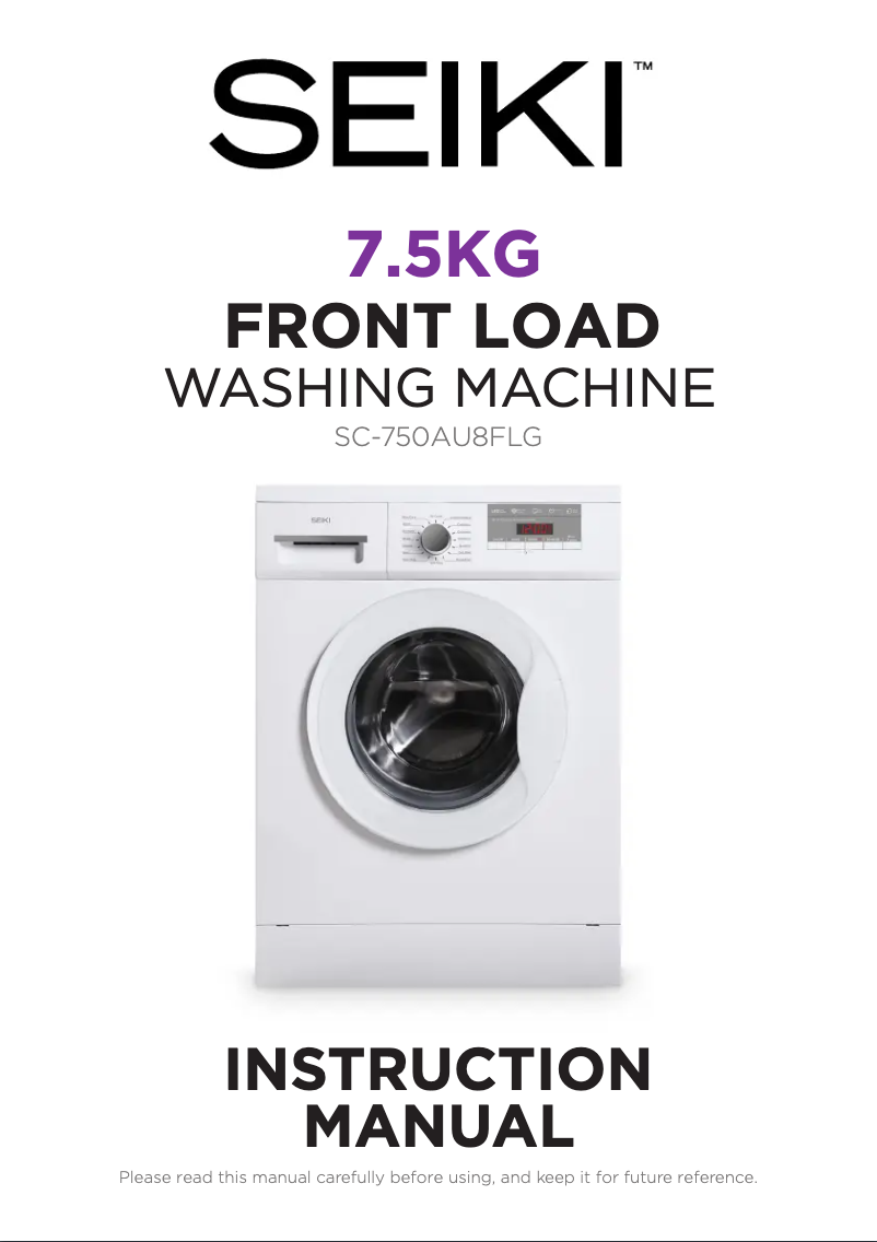 Página 1 del manual Manual de usuario Seiki SC-750AU8FLG