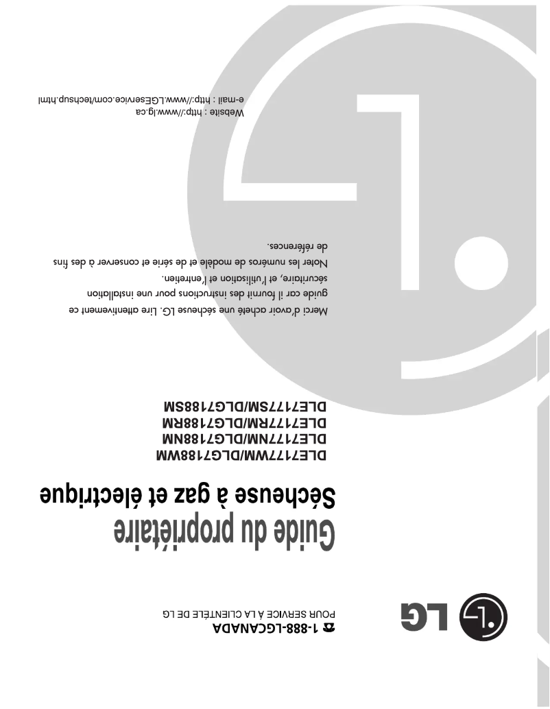 Página 1 del manual Manual de usuario LG DLE7177SM