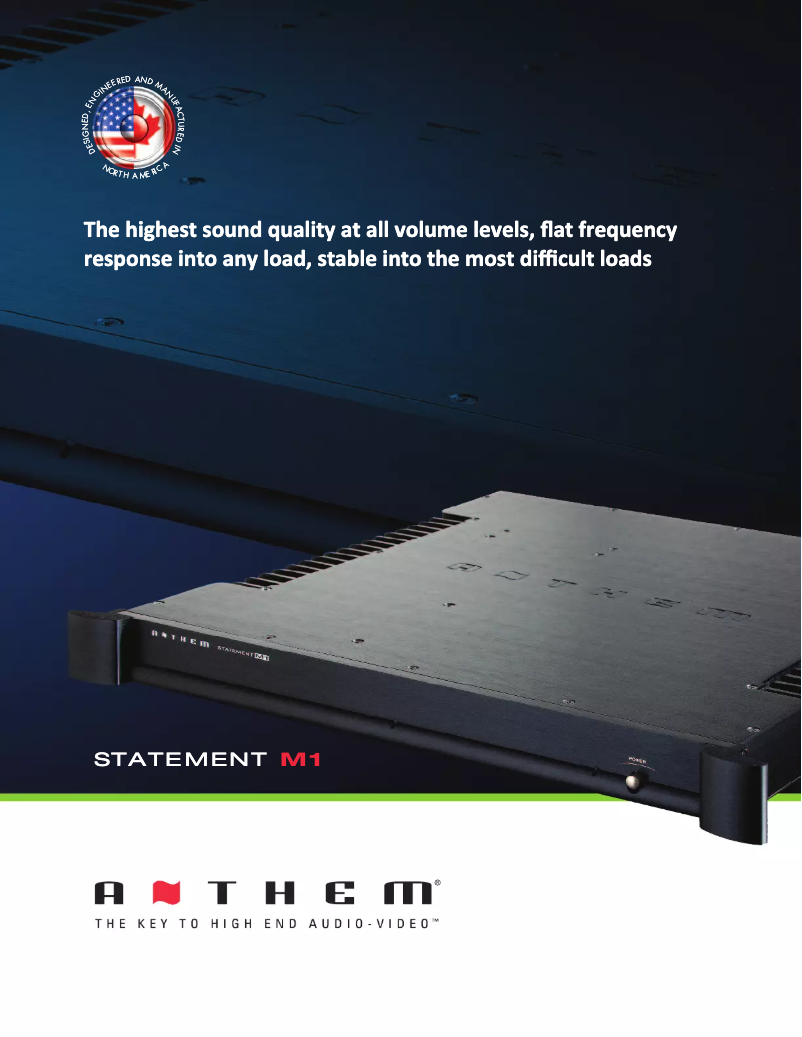 Página 1 del manual Ficha técnica Anthem M1