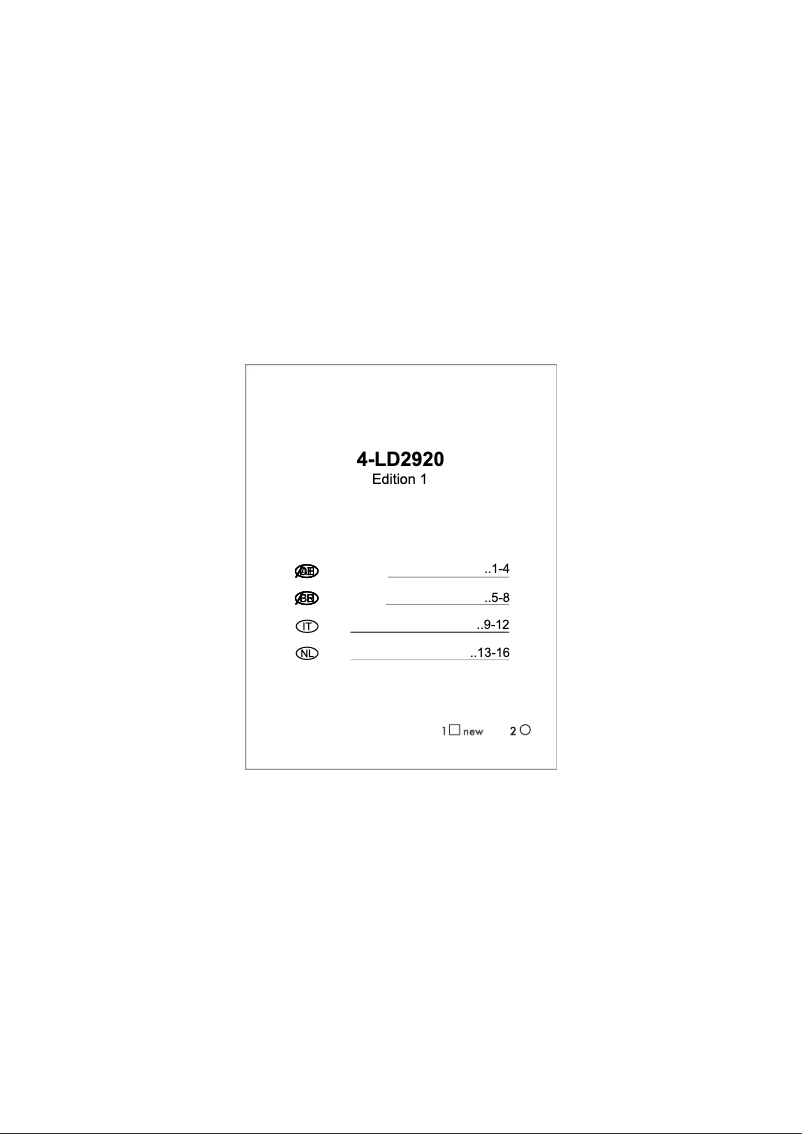 Imagen de la primera página del manual del dispositivo 4-LD2920