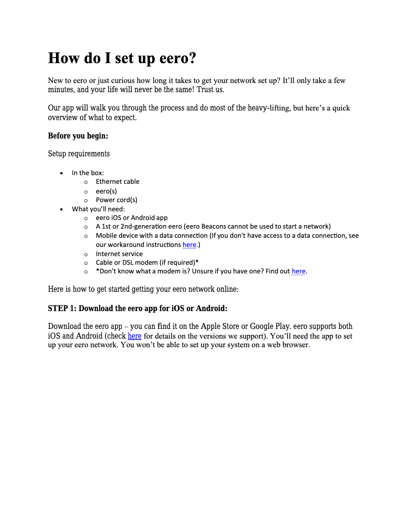 Página nº 1 - Manual de usuario Eero B010101