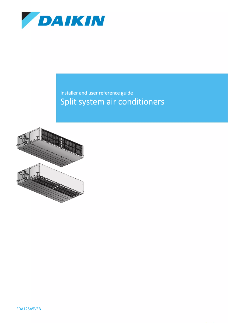 Imagen de la primera página del manual del dispositivo FDA125A5VEB
