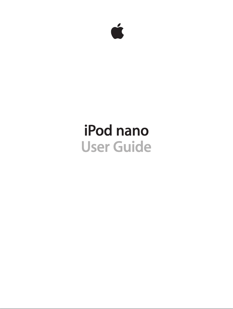 Página 1 del manual Manual de usuario Apple iPod Nano 7th generation