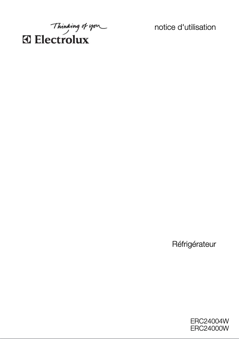 Página 1 del manual Manual de usuario Electrolux ERC24004W