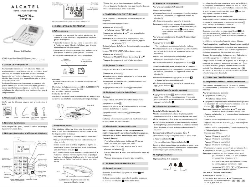 Página nº 1 - Manual de usuario Alcatel T-max