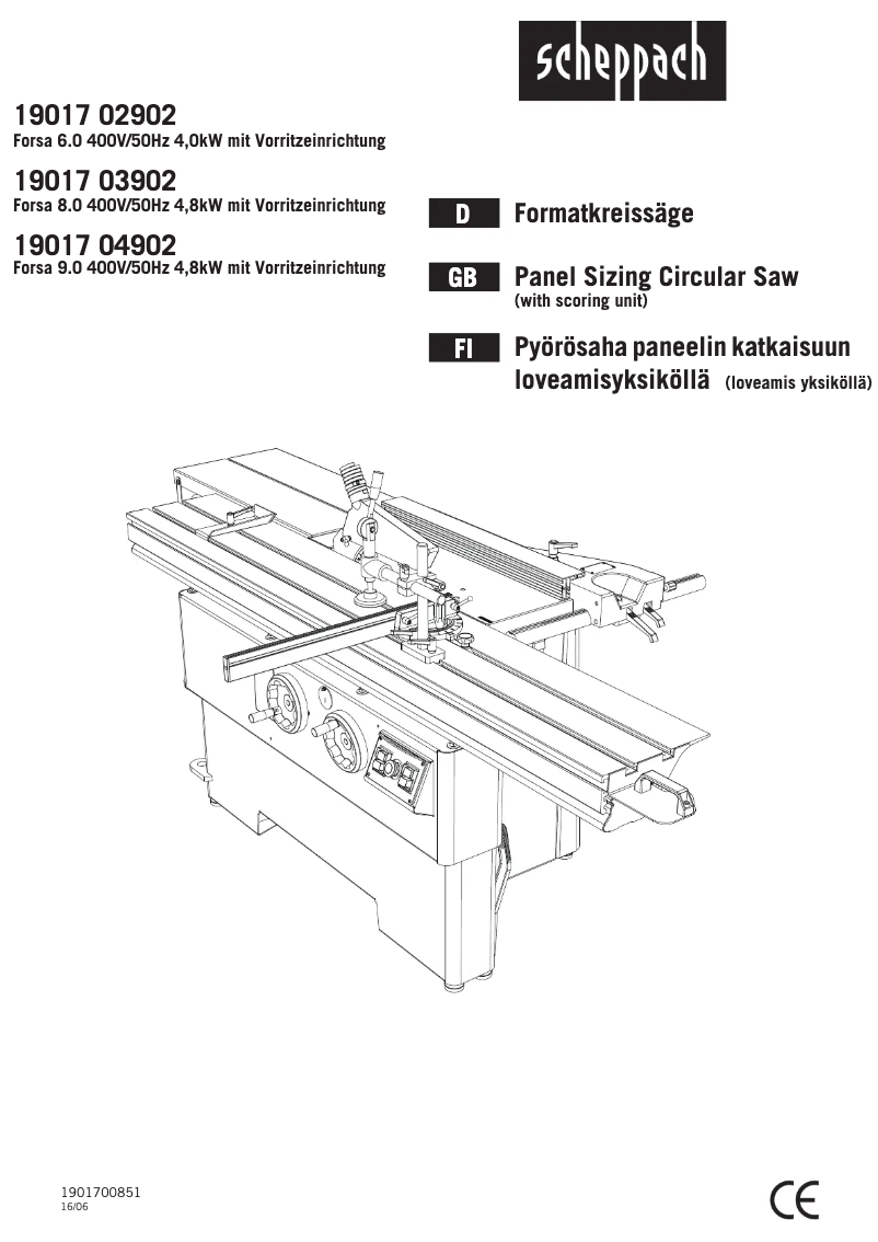 Imagen de la primera página del manual del dispositivo Forsa 6.0