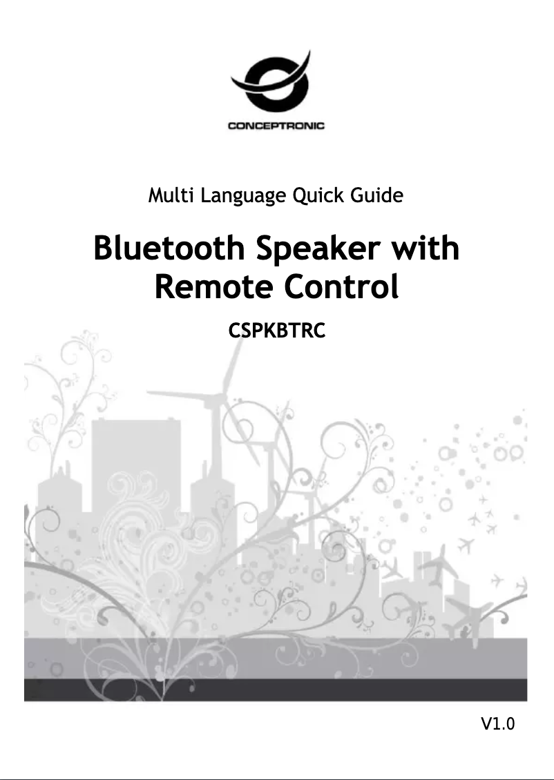 Página 1 del manual Manual de usuario Conceptronic CSPKBTRC