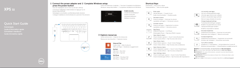 Página nº 1 - Manual de usuario Dell XPS 11