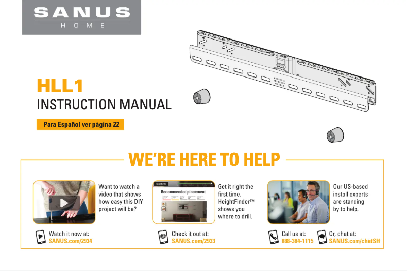 Imagen de la primera página del manual del dispositivo HLL1