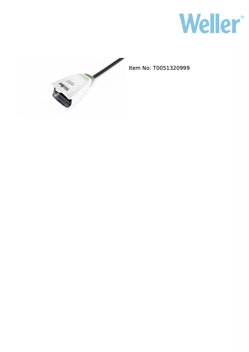 Página 1 del manual Ficha técnica Weller WXMTS