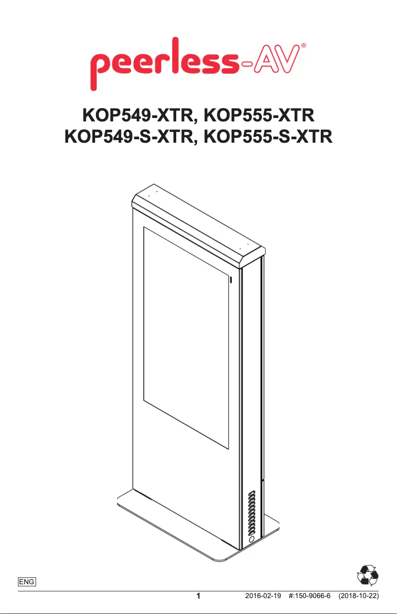 Imagen de la primera página del manual del dispositivo Xtreme KOP555-XTR