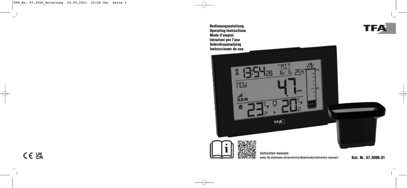 Página nº 1 - Manual de usuario TFA Splash 47.3006.01