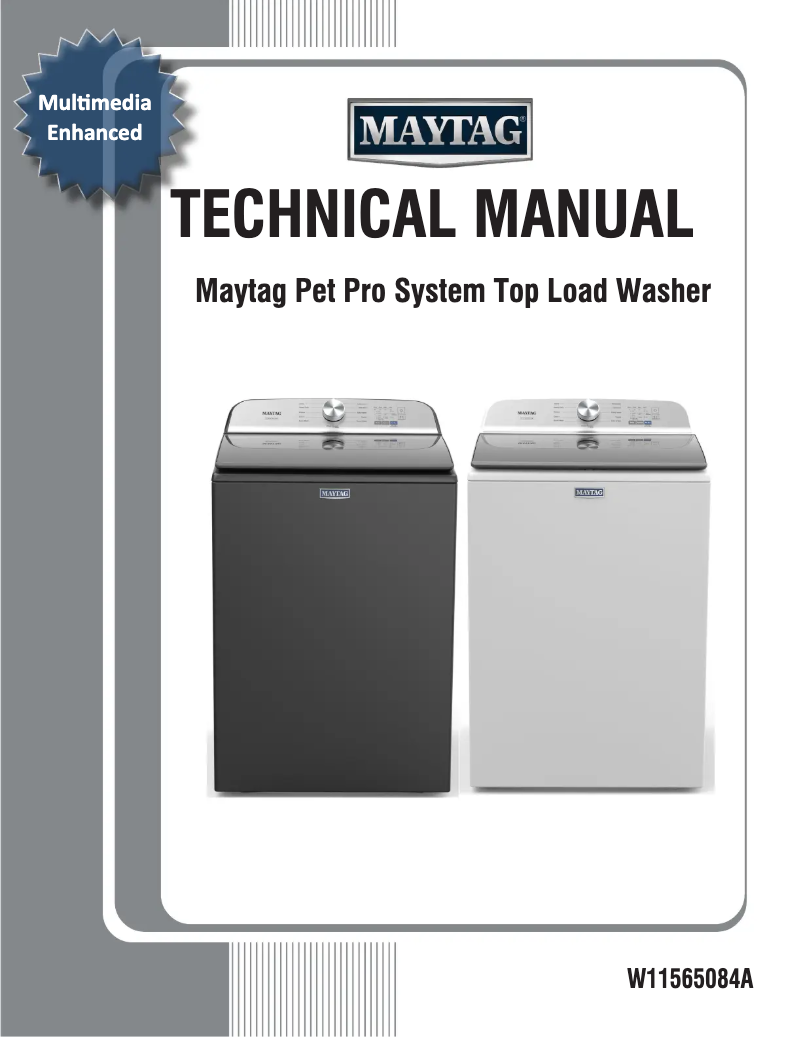 Página 1 del manual Información de garantía Maytag MVW6500MBK