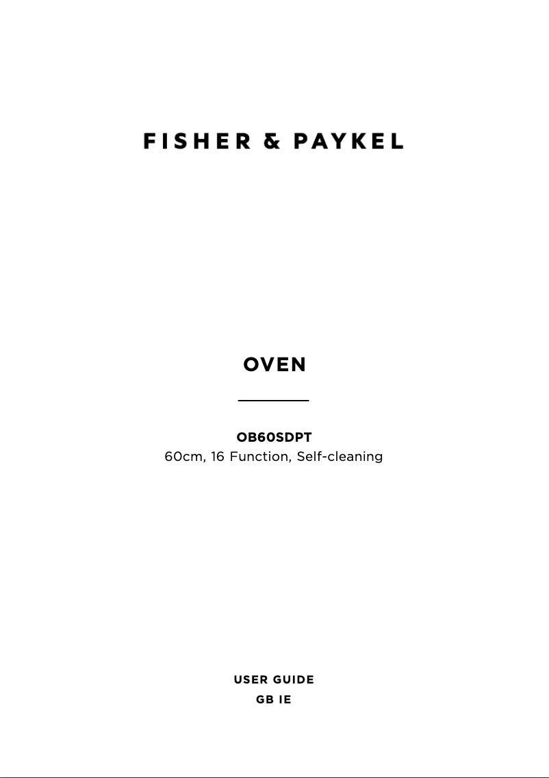 Imagen de la primera página del manual del dispositivo OB60SDPTB1