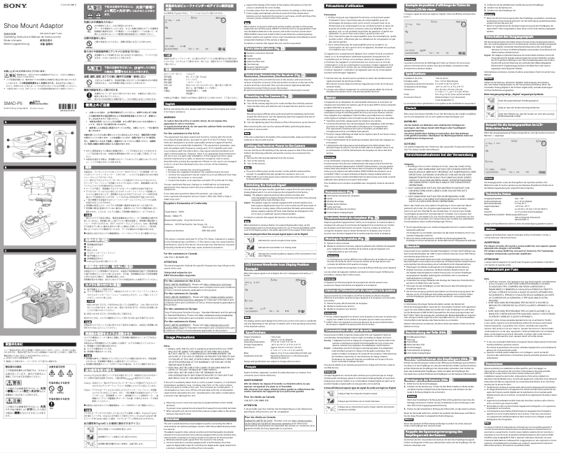 Imagen de la primera página del manual del dispositivo SMAD-P5