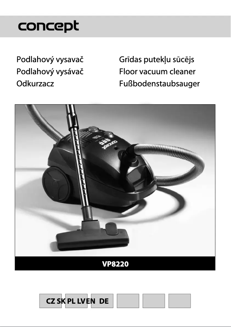 Imagen de la primera página del manual del dispositivo VP-8220