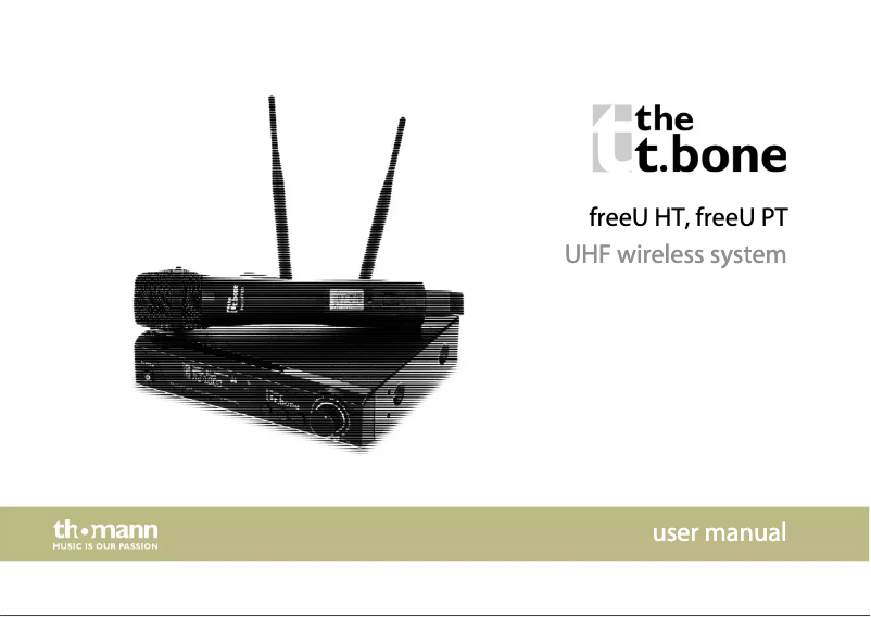 Imagen de la primera página del manual del dispositivo freeU HT 823