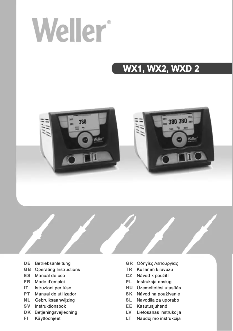 Imagen de la primera página del manual del dispositivo WXD 2010