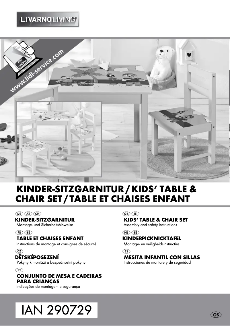 Imagen de la primera página del manual del dispositivo IAN 290729