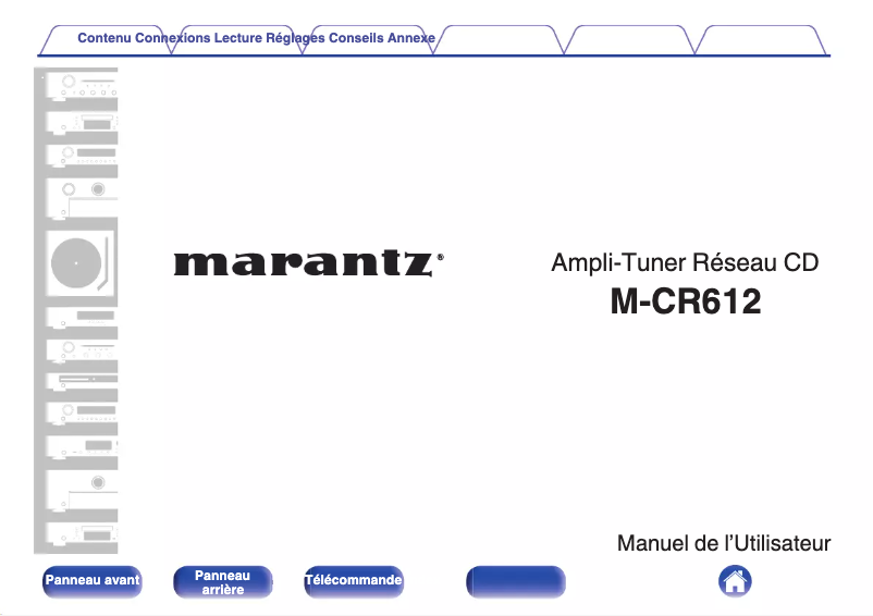 Página 1 del manual Manual de usuario Marantz Melody X M-CR612